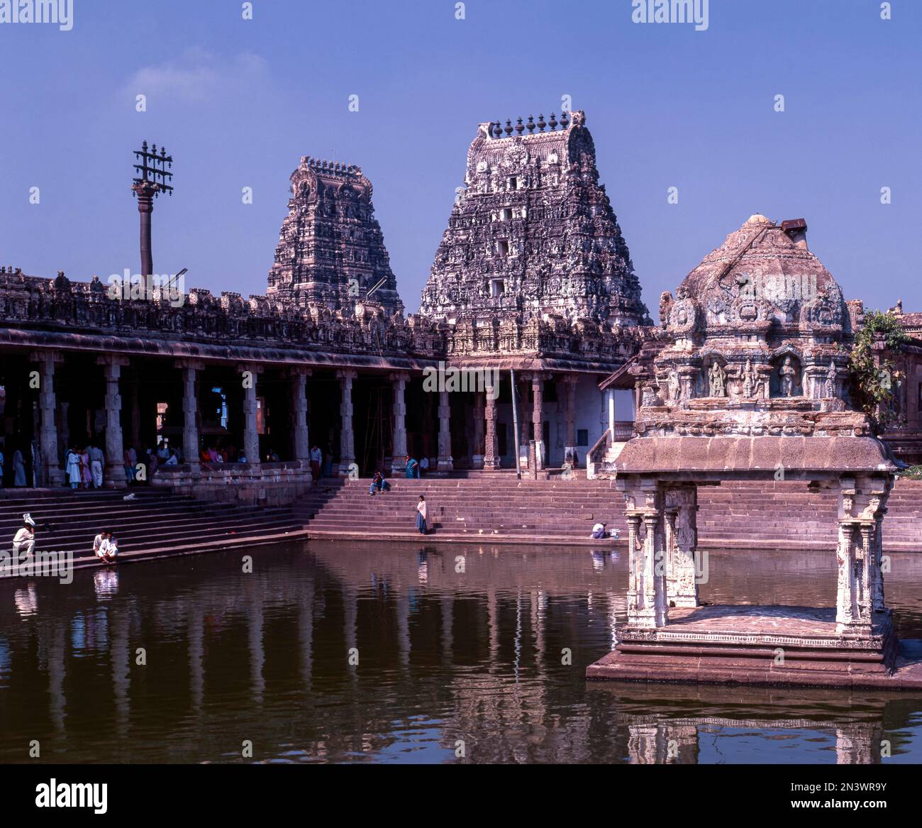 Temple de Varadharaja Perumal à Kancheepuram Kanchipuram, Tamil Nadu, Inde du Sud, Inde, Asie Banque D'Images