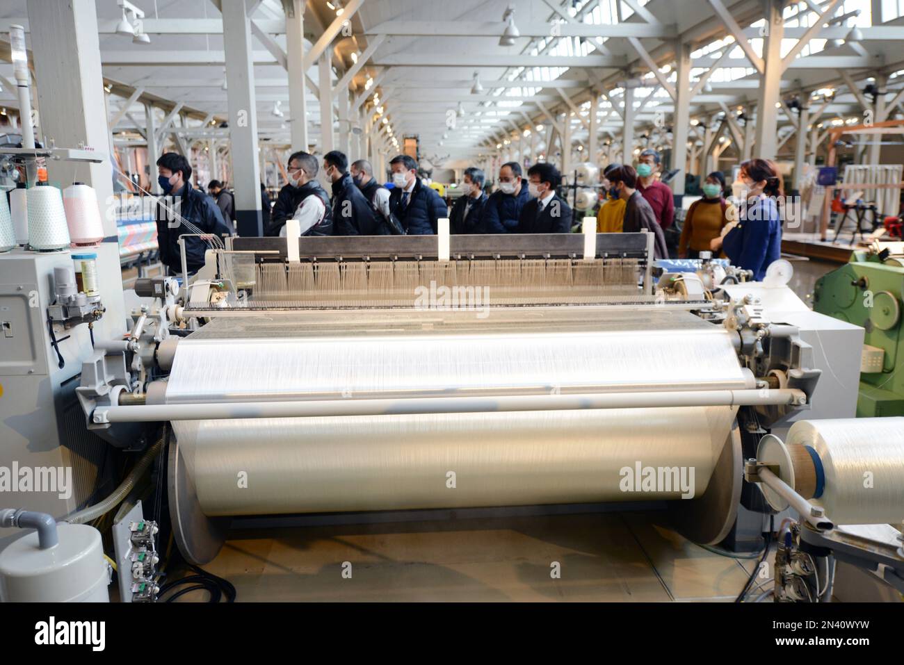 Musée commémoratif de l'industrie et de la technologie de Toyota à Nagoya, Japon. Banque D'Images