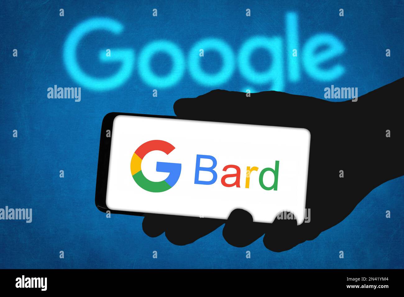 Google Bard - ai chatbot technologie Banque D'Images