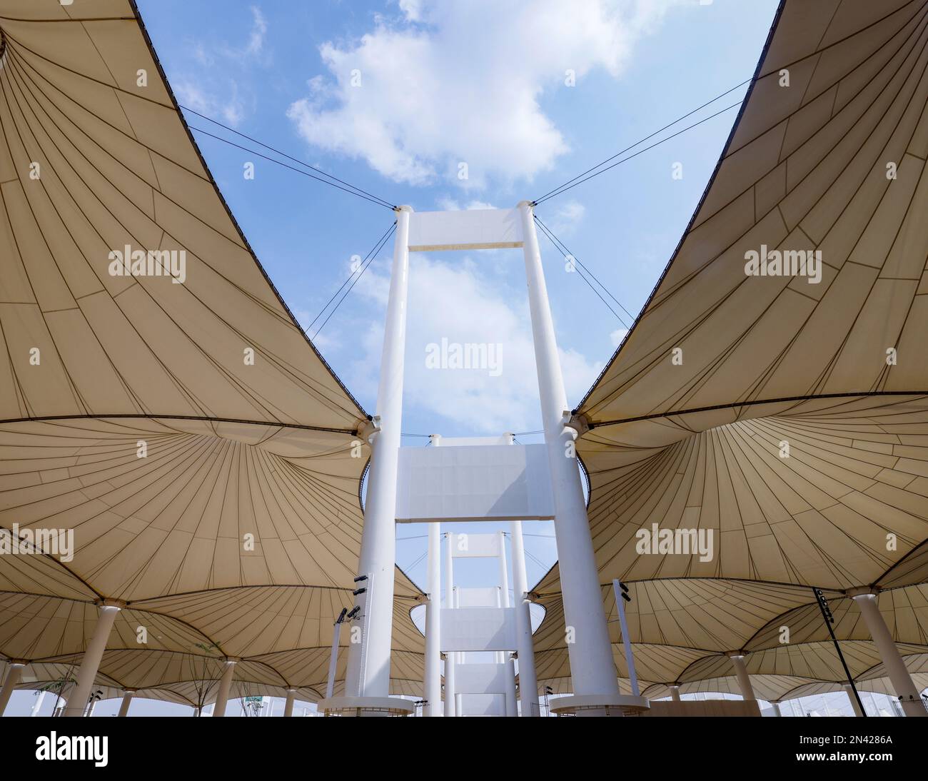 Hajj terminal de l'aéroport international du Roi Abdulaziz, Djeddah, Arabie Saoudite Banque D'Images