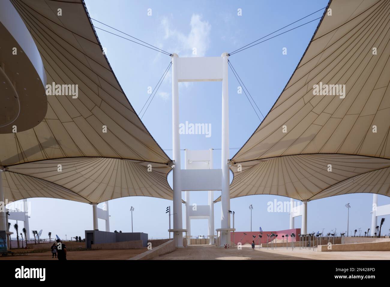 Hajj terminal de l'aéroport international du Roi Abdulaziz, Djeddah, Arabie Saoudite Banque D'Images