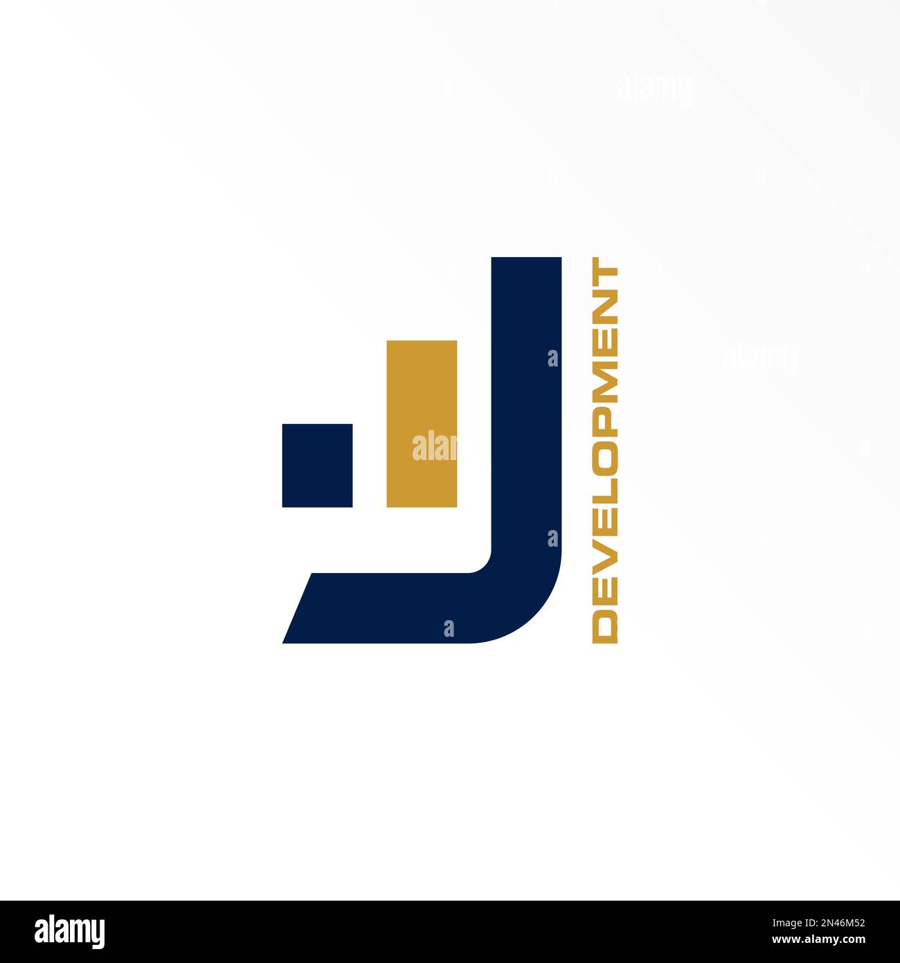 Lettre ou mot J sans serif police avec graphique ou image de commerce graphique icône logo design abstrait concept vecteur stockm symbole lié à l'augmentation. Illustration de Vecteur