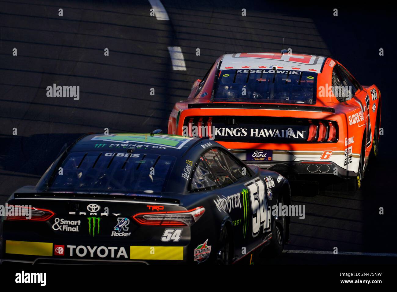 Le Los Angeles Memorial Coliseum accueille la NASCAR Cup Series pour le Busch Light Clash au Coliseum de Los Angeles, Californie, États-Unis. Banque D'Images