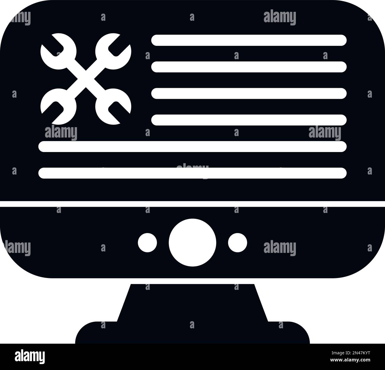 Gear pc MANUAL Icon vecteur simple. Page papier. Livre de projet Illustration de Vecteur