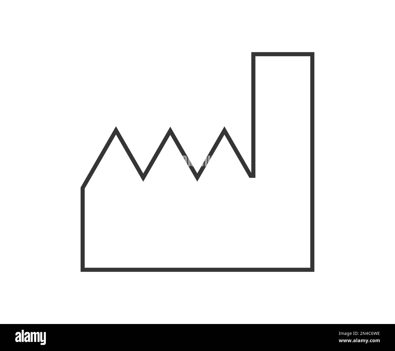 Date du symbole du fabricant. Concept d'emballage et de réglementation. Illustration de Vecteur