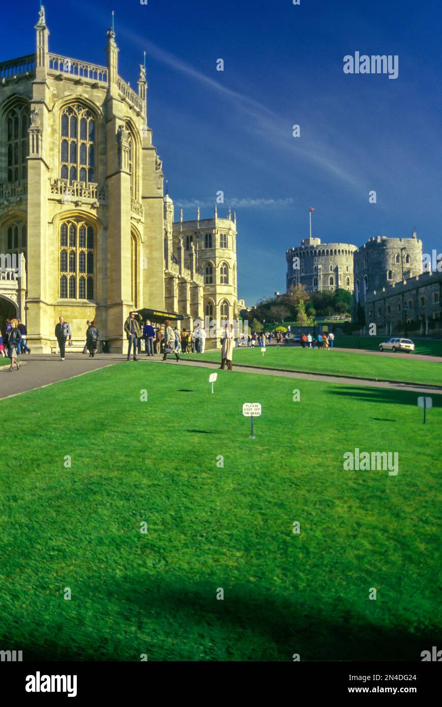 1990 HISTORIQUE WINDSOR CASTLE WINDSOR BERKSHIRE ANGLETERRE ROYAUME-UNI Banque D'Images