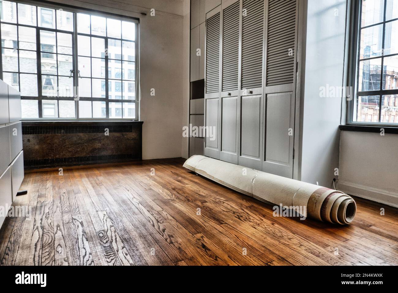 Moving Day, Appartement vide NYC, Etats-Unis, 2023 Banque D'Images