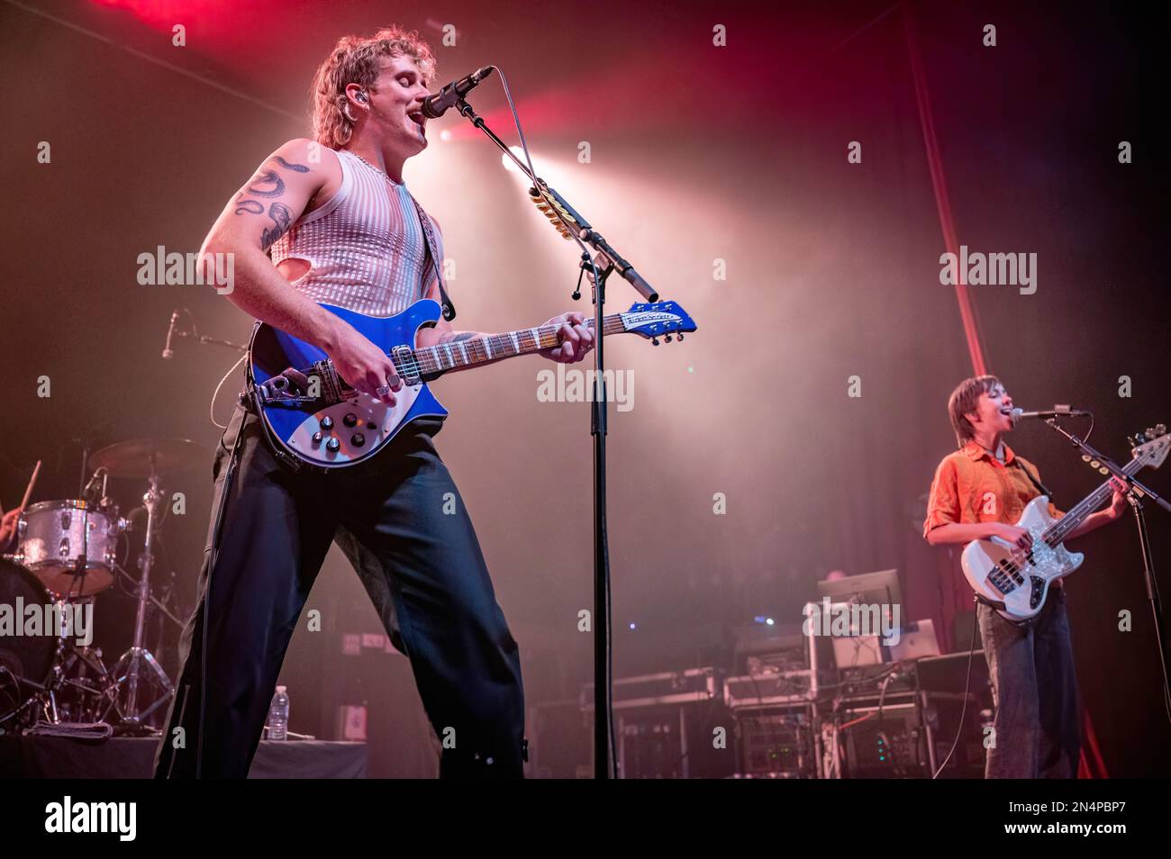 Manchester, Royaume-Uni. 08th févr. 2023. Ashton Hardman-le Cornu, Caleb Harper, Kieran Lama et Peppa Lane du groupe Spacey Jane se produit au Ritz de Manchester en O2 lors de leur tournée de 2023. 2023-02-08. Credit: Gary Mather/Alay Live News Credit: Gary Mather/Alay Live News Banque D'Images