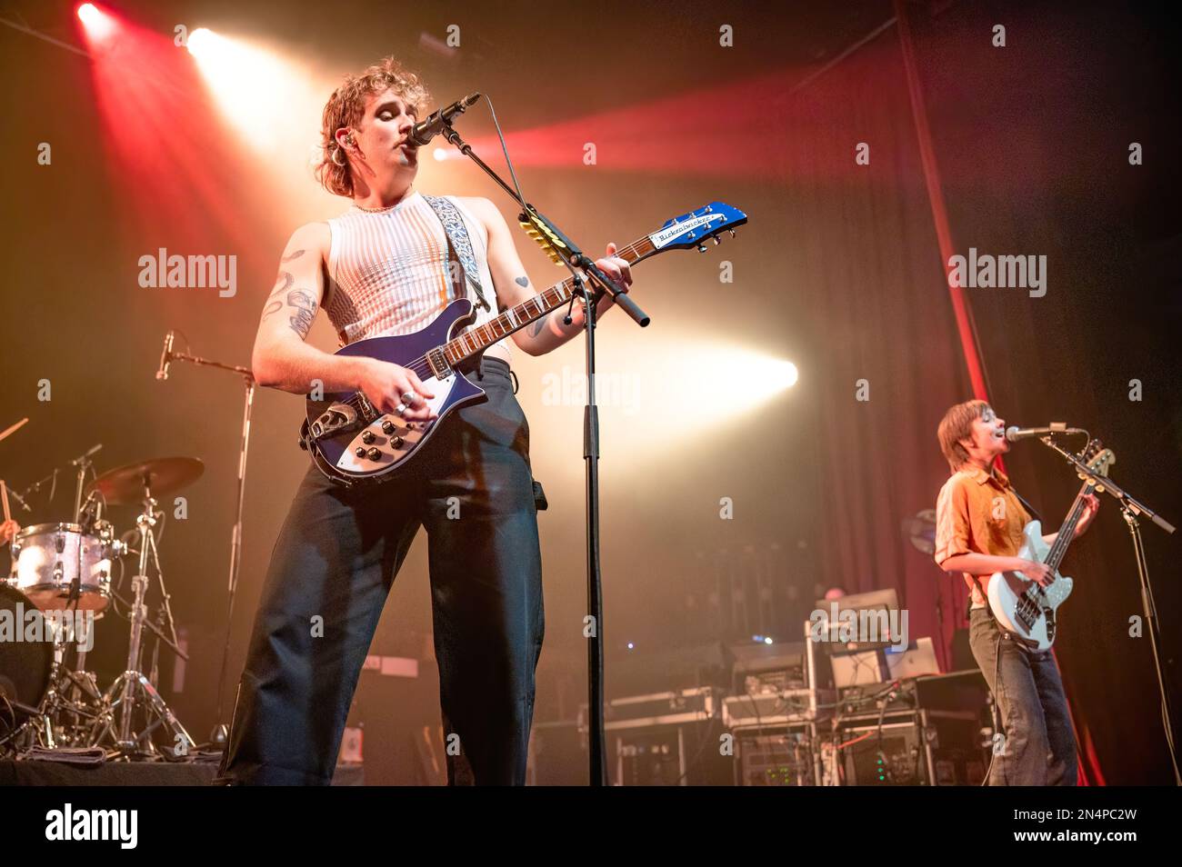 Manchester, Royaume-Uni. 08th févr. 2023. Ashton Hardman-le Cornu, Caleb Harper, Kieran Lama et Peppa Lane du groupe Spacey Jane se produit au Ritz de Manchester en O2 lors de leur tournée de 2023. 2023-02-08. Credit: Gary Mather/Alay Live News Credit: Gary Mather/Alay Live News Banque D'Images