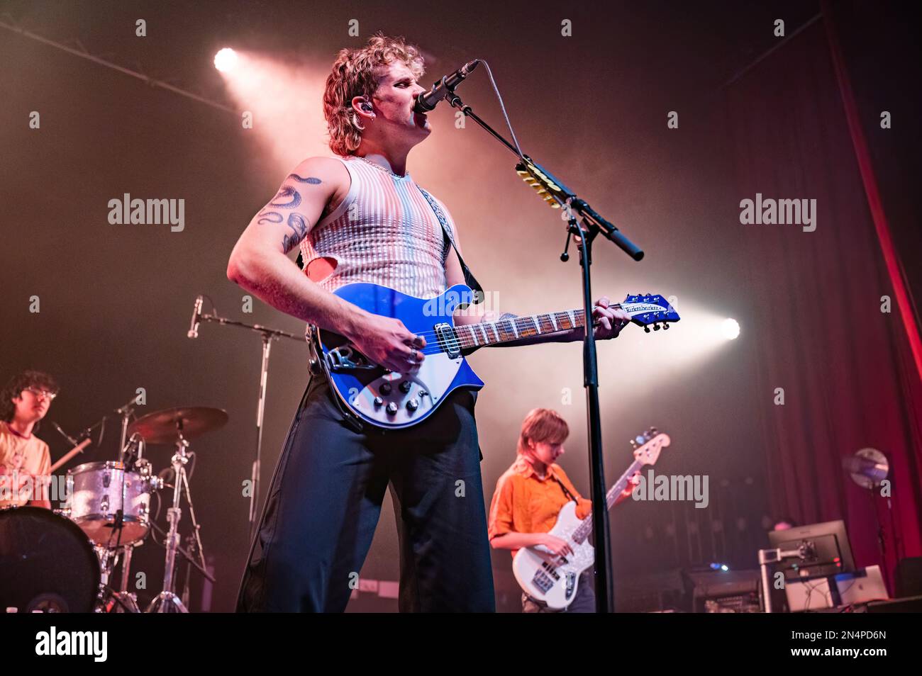 Manchester, Royaume-Uni. 08th févr. 2023. Ashton Hardman-le Cornu, Caleb Harper, Kieran Lama et Peppa Lane du groupe Spacey Jane se produit au Ritz de Manchester en O2 lors de leur tournée de 2023. 2023-02-08. Credit: Gary Mather/Alay Live News Credit: Gary Mather/Alay Live News Banque D'Images