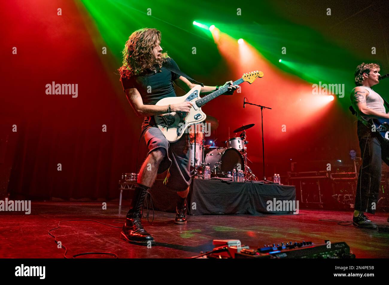 Manchester, Royaume-Uni. 08th févr. 2023. Ashton Hardman-le Cornu, Caleb Harper, Kieran Lama et Peppa Lane du groupe Spacey Jane se produit au Ritz de Manchester en O2 lors de leur tournée de 2023. 2023-02-08. Credit: Gary Mather/Alay Live News Credit: Gary Mather/Alay Live News Banque D'Images