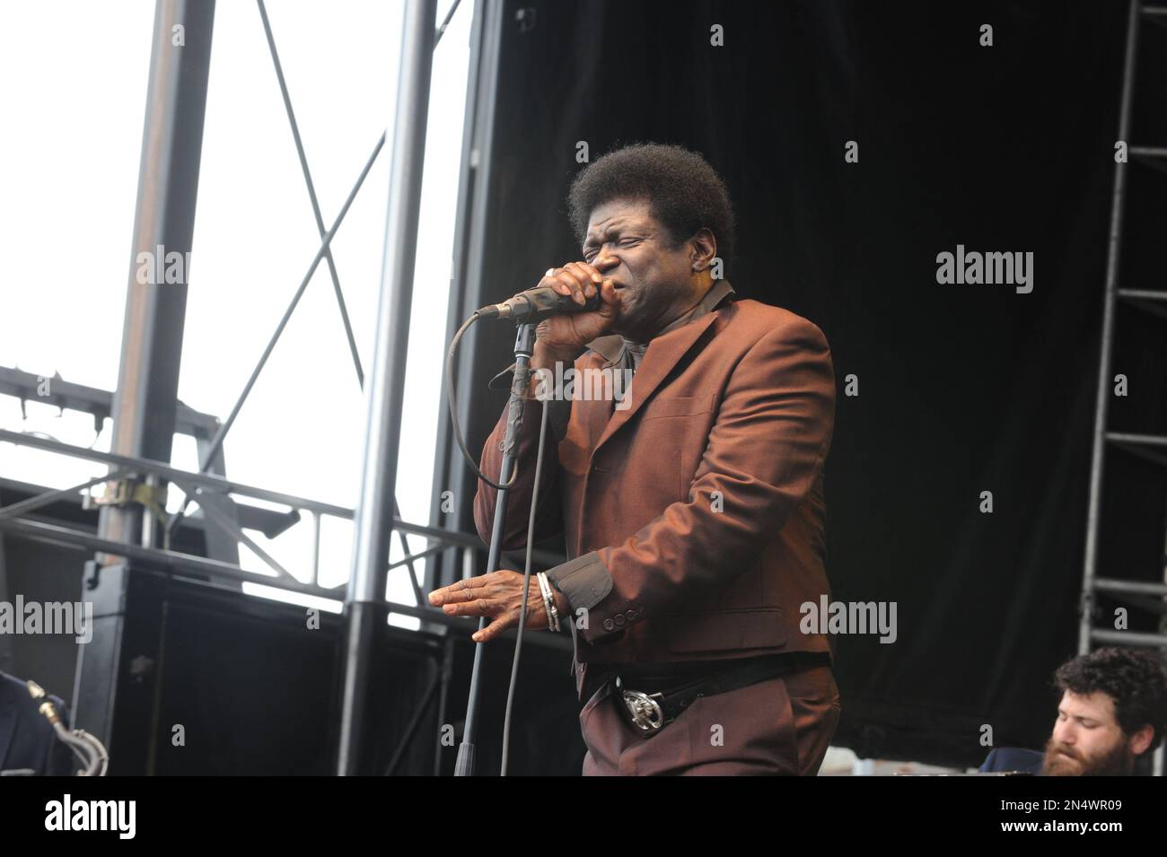 Charles Bradley as Charles Bradley & His Extraordinaires performing at the Shaky Knees Music Festival on Friday, May 9, 2014, in Atlanta. (Photo by Robb D. Cohen/Invision/AP) Banque D'Images