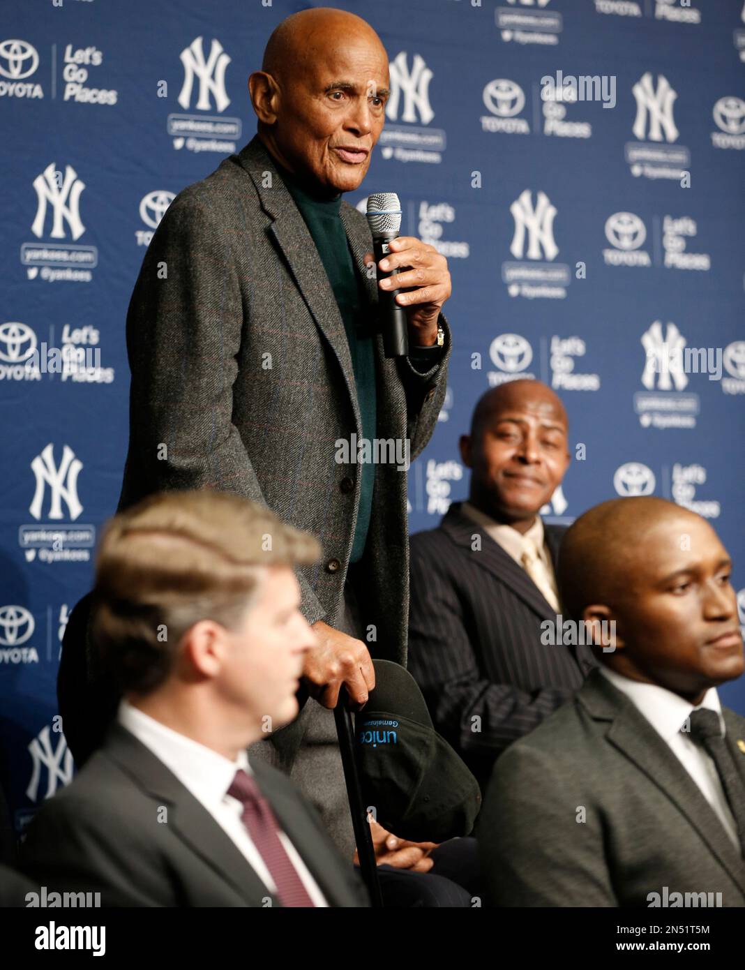 Actor, singer and civil rights activist Harry Belafonte speaks about