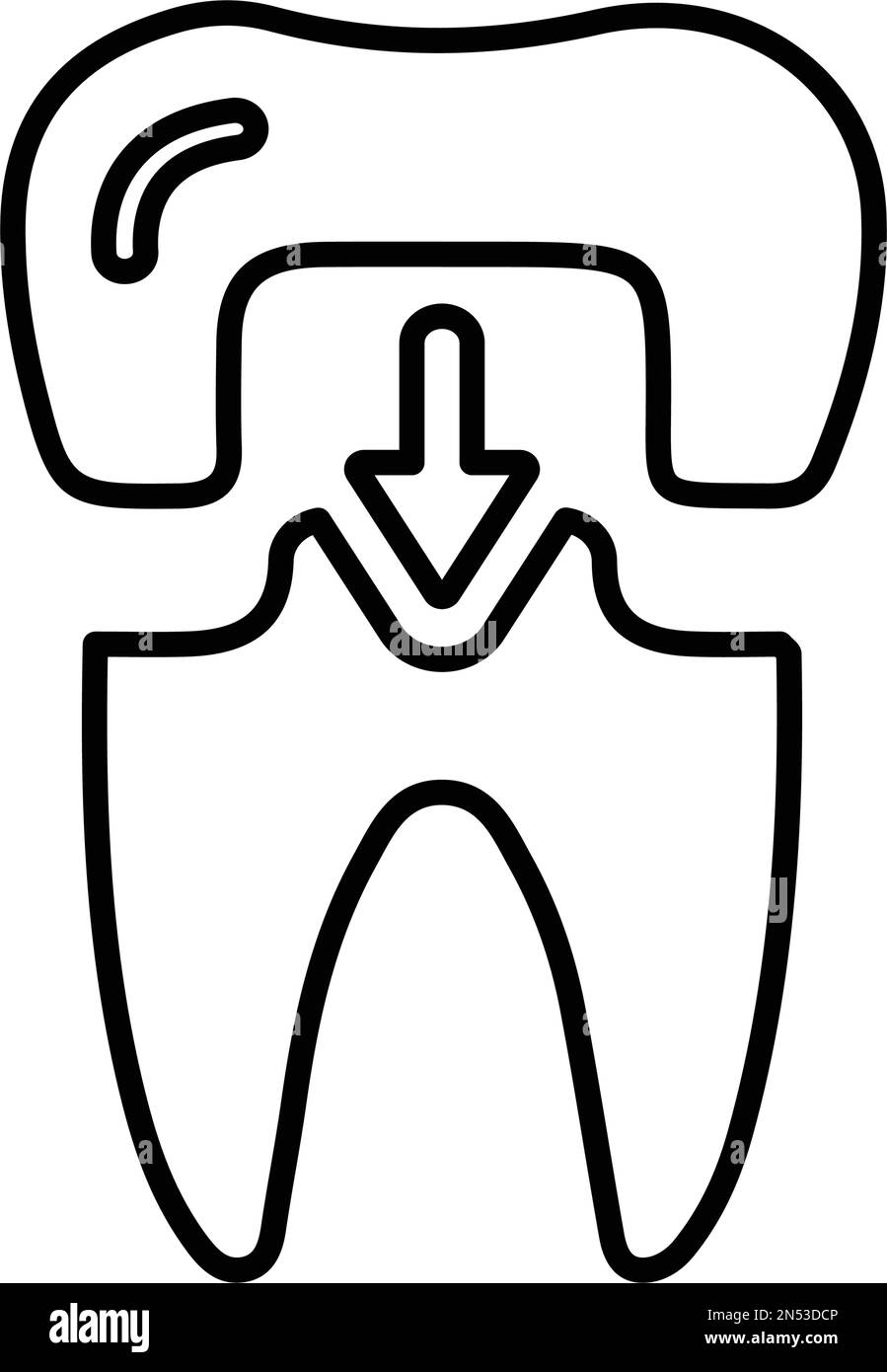 Cap, icône dentaire - utilisation à des fins commerciales, sur des supports imprimés, sur le Web ou tout type de projet de conception. Fichier EPS vectoriel. Illustration de Vecteur