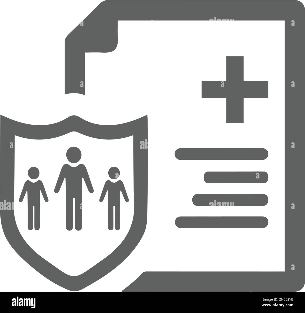 Icône assurance médicale. Une icône magnifique et méticuleuse. Vecteur bien organisé et modifiable pour toutes les utilisations. Illustration de Vecteur