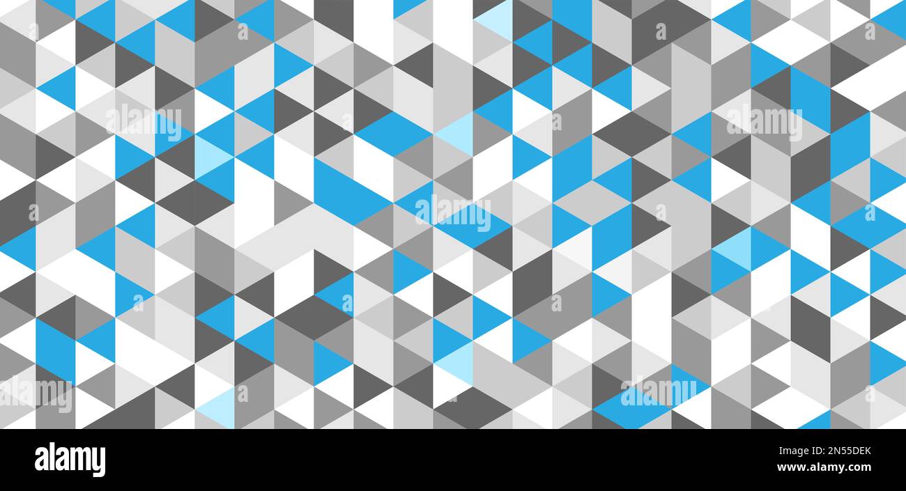 triangle gris bleu abstrait, fond de texture géométrique, motif polygonal, mosaïque de dégradé Banque D'Images