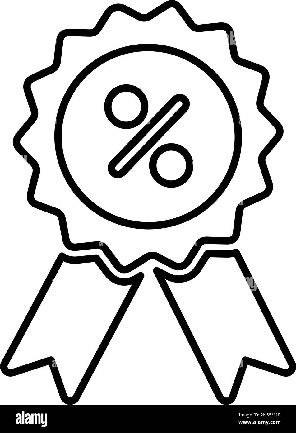 Icône d'intérêt, de taux, de pourcentage, de remise. Utilisation à des fins commerciales, sur des supports d'impression, sur le Web ou tout type de projet de conception. Illustration de Vecteur