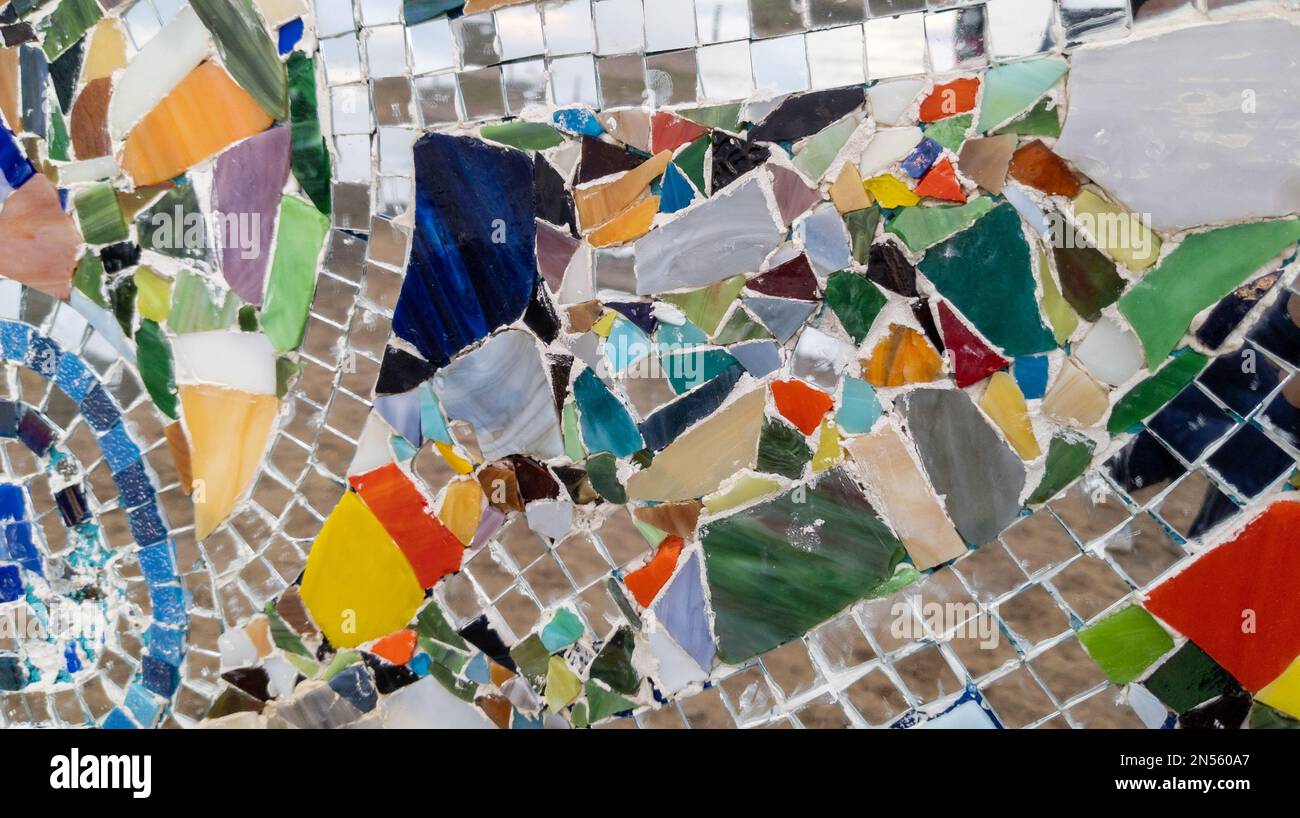 carreaux de fond et faïence en morceaux Banque D'Images