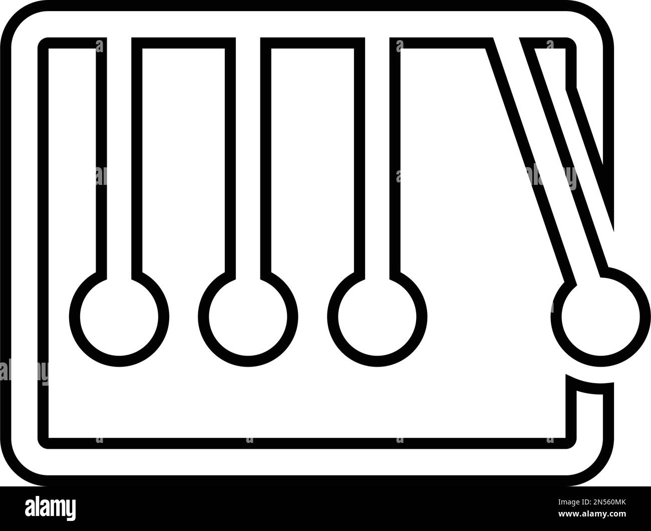 Newton, science Icon - fichier EPS vectoriel. Utilisation parfaite pour les supports d'impression, le Web, les images de stock, l'utilisation commerciale ou tout type de projet de conception. Illustration de Vecteur