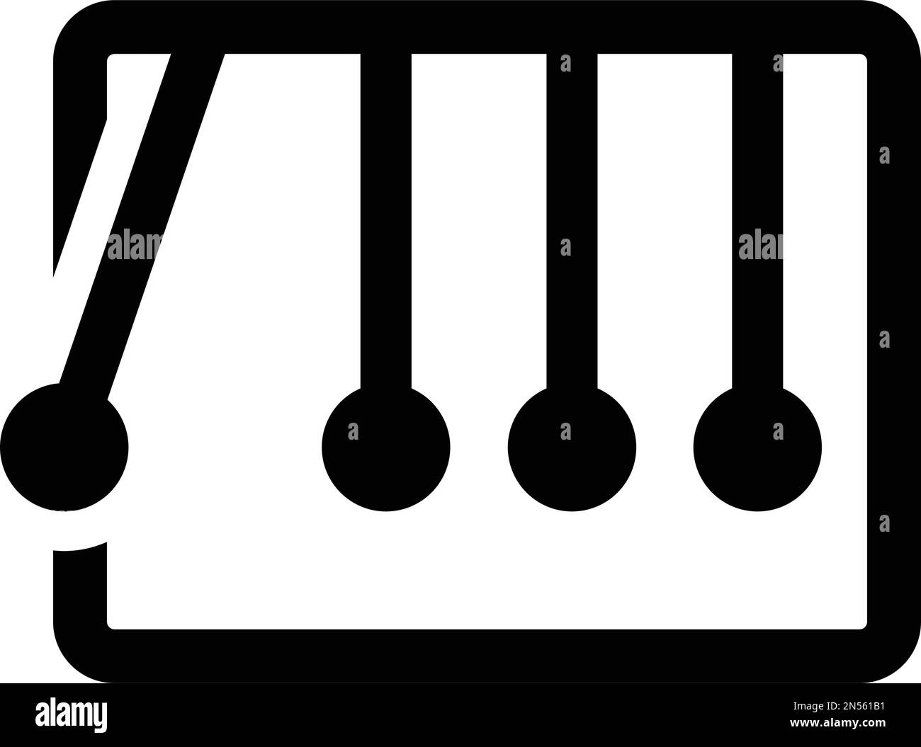 Newton, science Icon - fichier EPS vectoriel. Utilisation parfaite pour les supports d'impression, le Web, les images de stock, l'utilisation commerciale ou tout type de projet de conception. Illustration de Vecteur