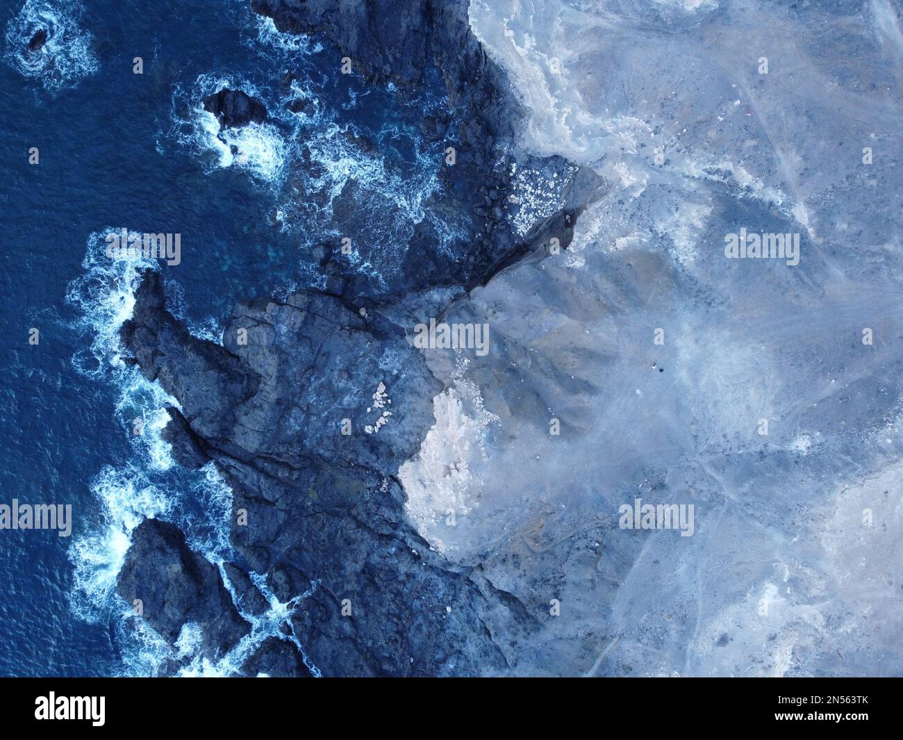 Fuerteventura-rochers/vagues Banque D'Images