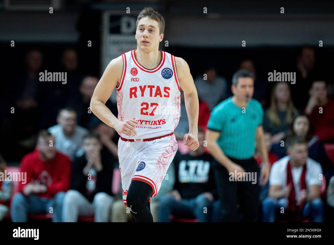 2023-02-08. Ligue des champions de basket-ball. Rytas Vilnius 79 - 86 Telekom paniers Bonn. Photo d'Alfredas Pliadis Banque D'Images