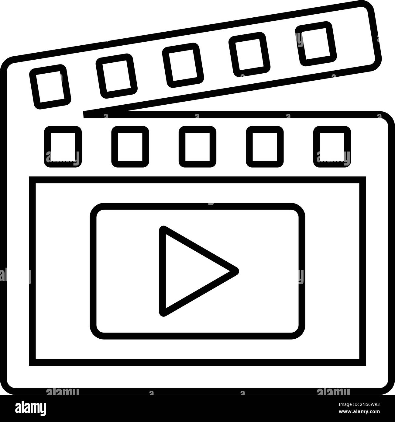 Lecteur, icône de vidéographie - idéal pour concevoir et développer des sites Web, des fichiers imprimés et des présentations, des supports promotionnels et bien plus encore. Ven Illustration de Vecteur