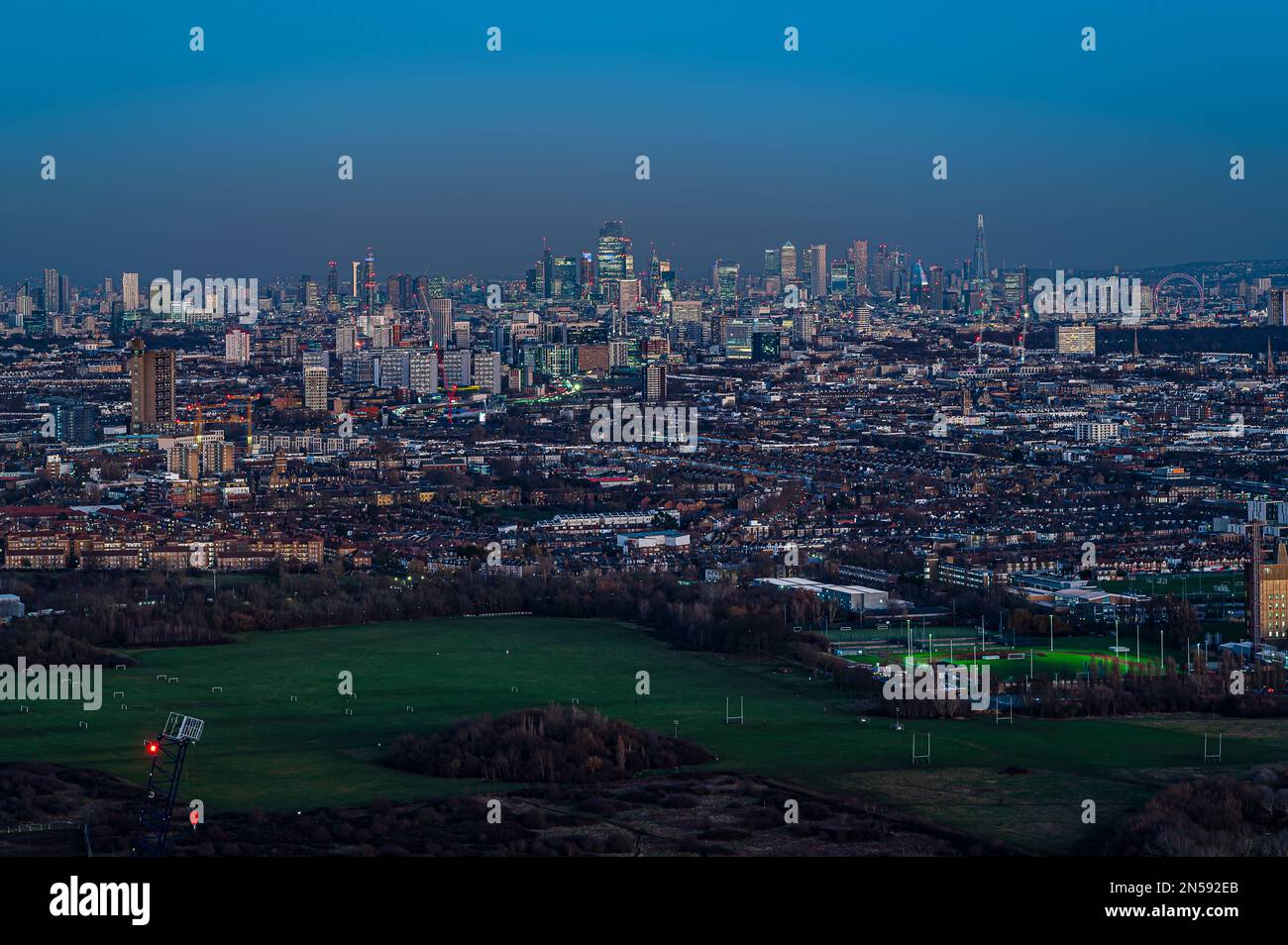 Vue panoramique sur Londres Banque D'Images