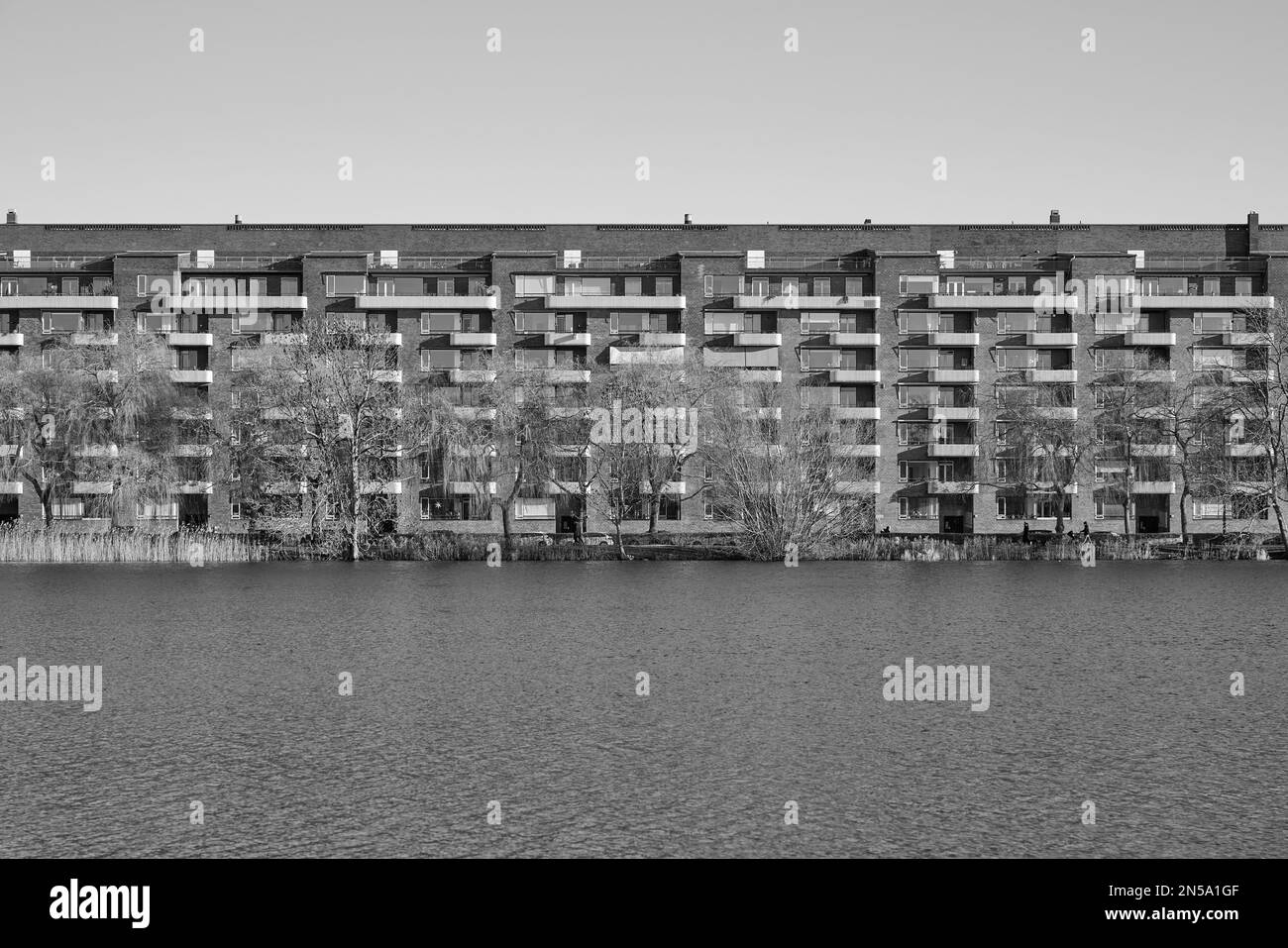 Vestersøhus, immeuble d'appartements, conçu par Kay Fisker, 1939; Copenhague, Danemark Banque D'Images