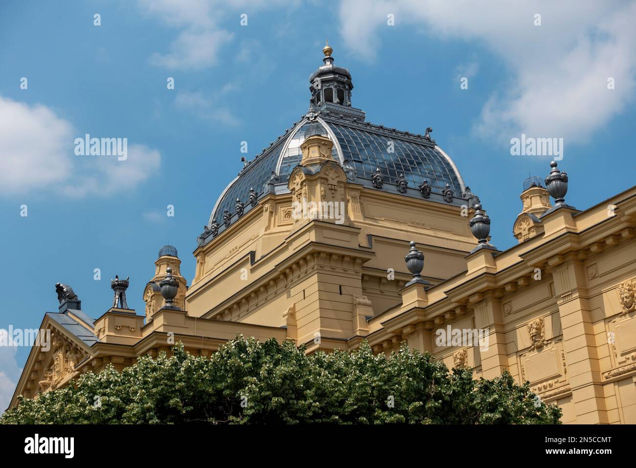 Pavillon d'art. Zagreb, Croatie, Europe, Union européenne, UE Banque D'Images