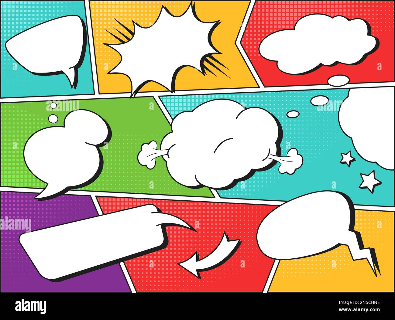 pr-sentation-de-la-bo-te-de-dialogue-du-magazine-comic-grille-de-bande