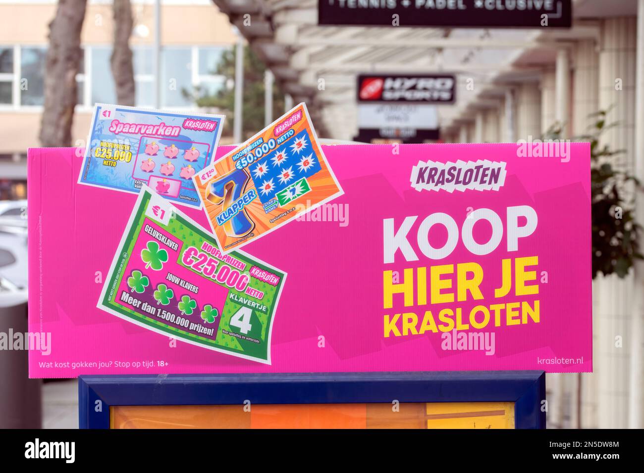 Billboard Krasloten Lotery Billets pour Amsterdam, pays-Bas 9-2-2-2023 Banque D'Images