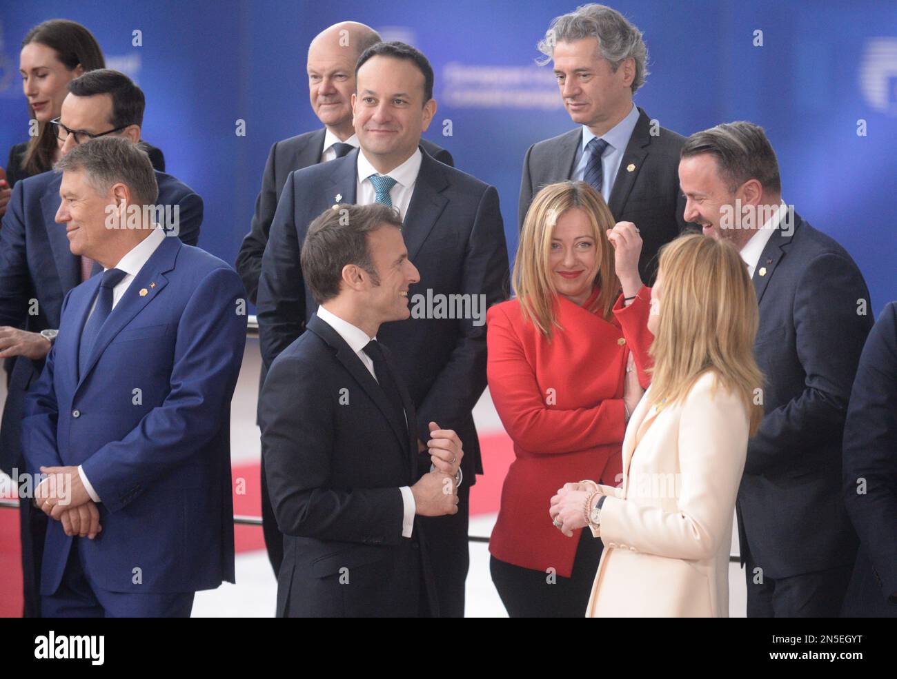 meloni macron Banque de photographies et d’images à haute
