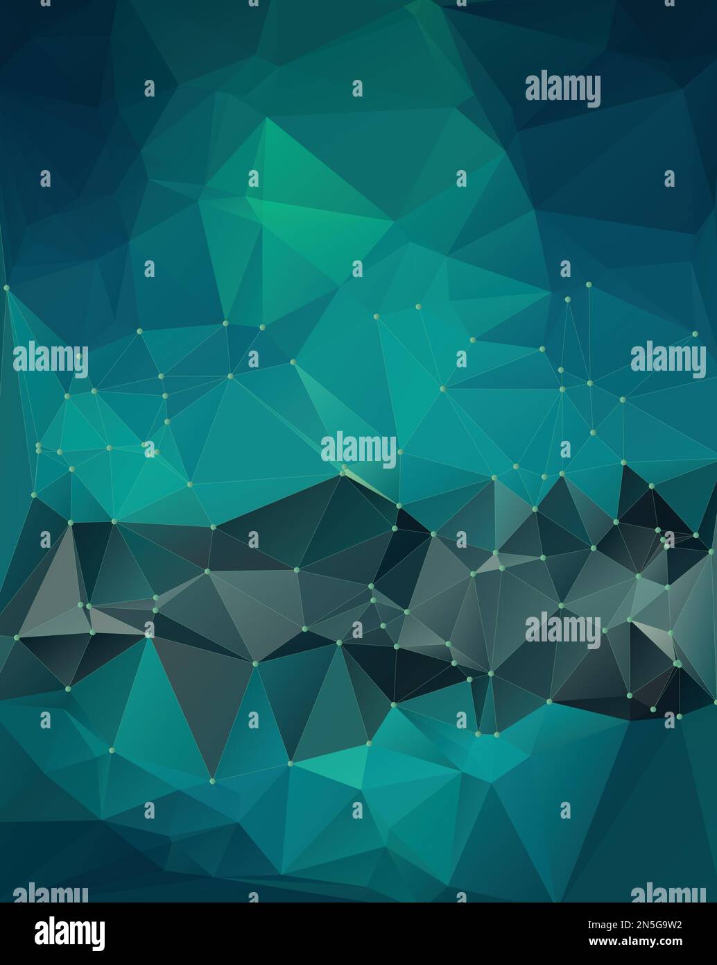 bleu sarcelle, gris ardoise foncé, cyan foncé, vert mer couleur abstrait vecteur polygonal arrière-plan Illustration de Vecteur