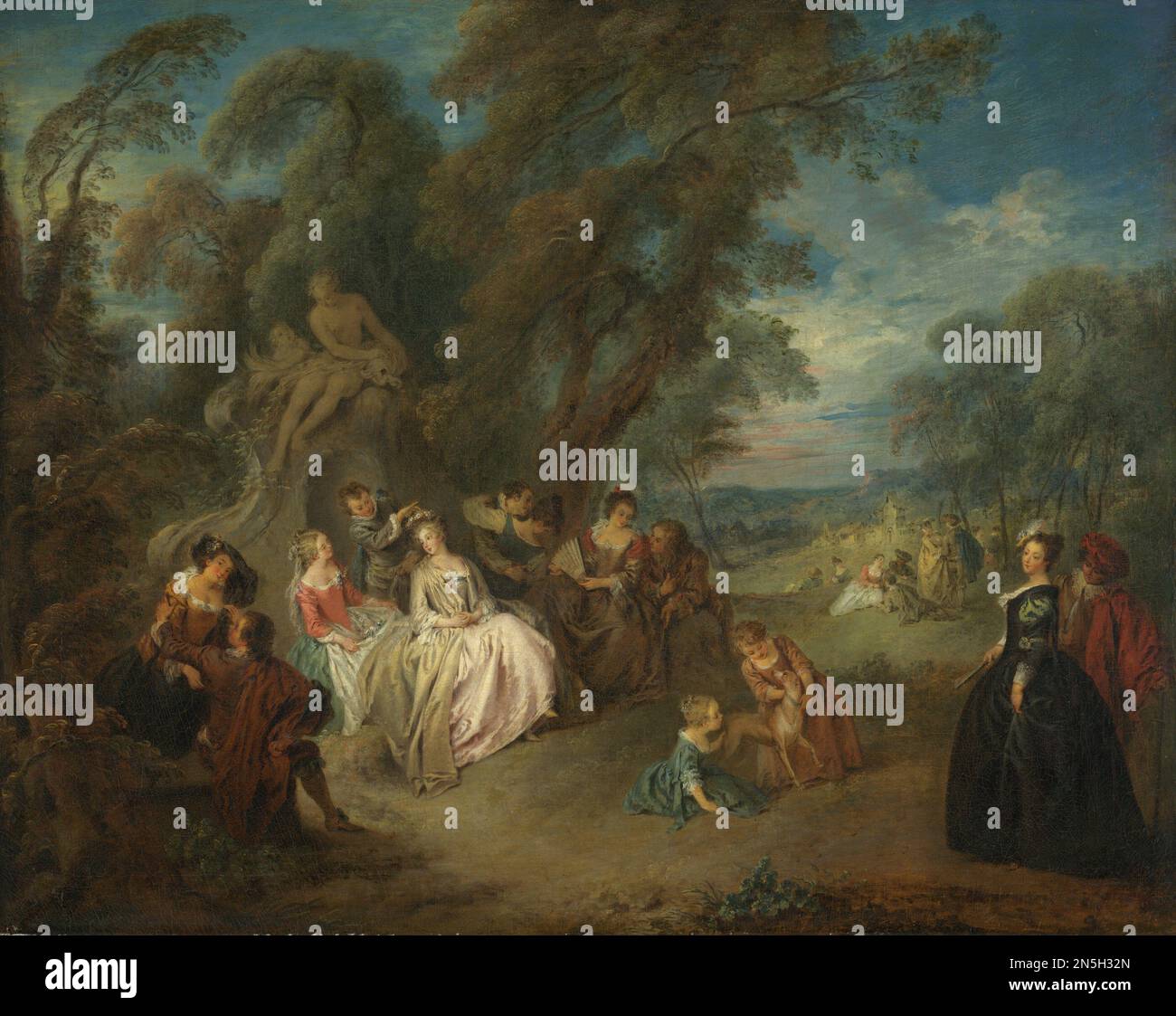 Jean-Baptiste Joseph Pater Fête Champatre c. 1730 Banque D'Images