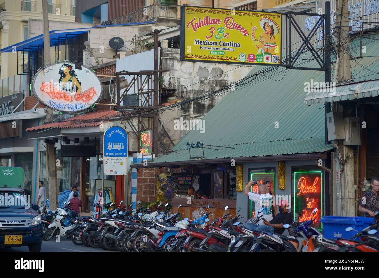 Beach Road Pattaya Thaïlande Banque D'Images