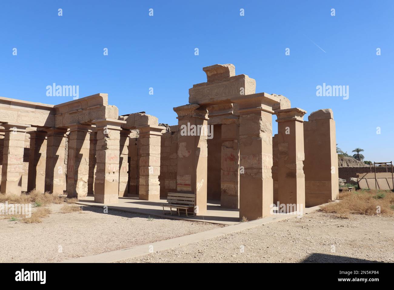 Des monuments étonnants au temple de Karnak à Louxor, en Égypte Banque D'Images