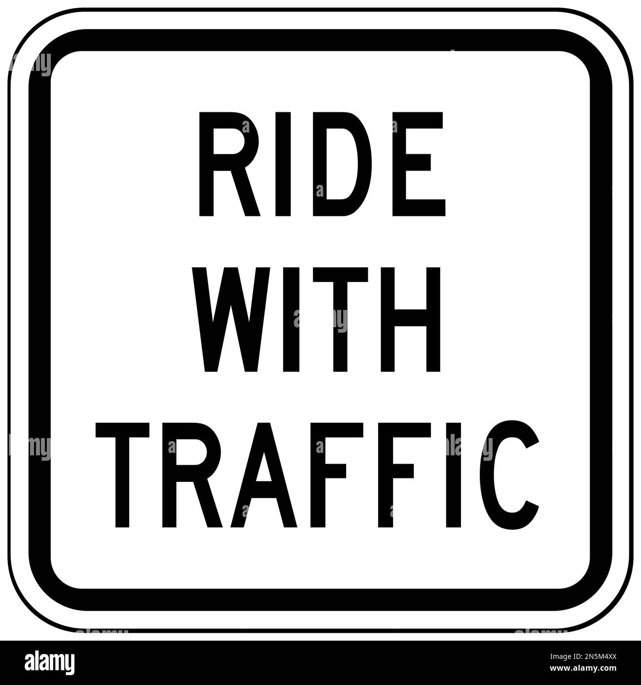 Roulez avec le panneau de signalisation Banque D'Images