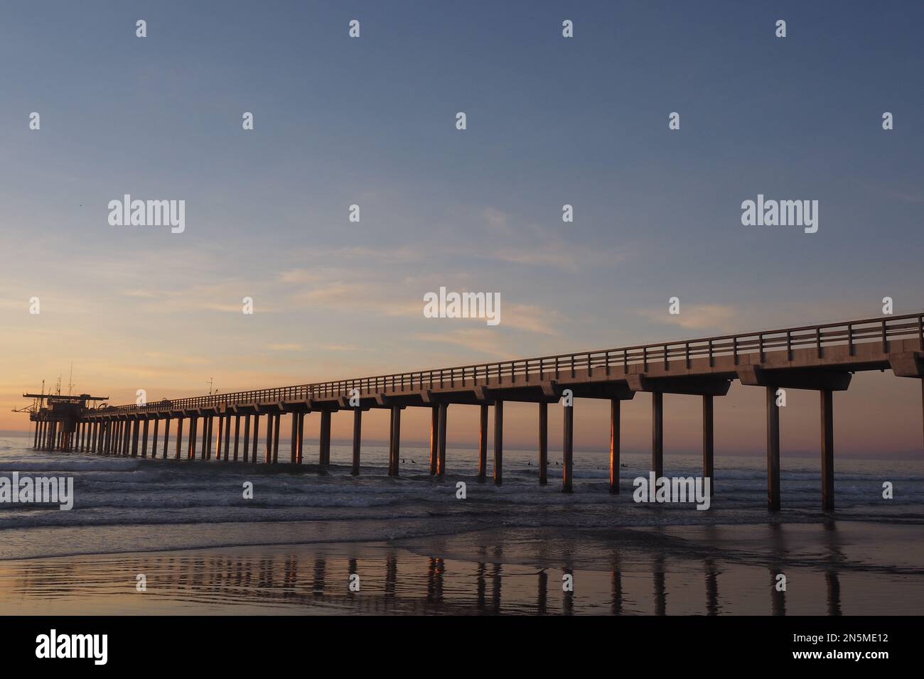 Jetée à San Diego, CA Banque D'Images
