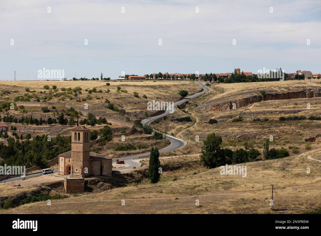 Castille et León vue sur la campagne - Espagne Banque D'Images