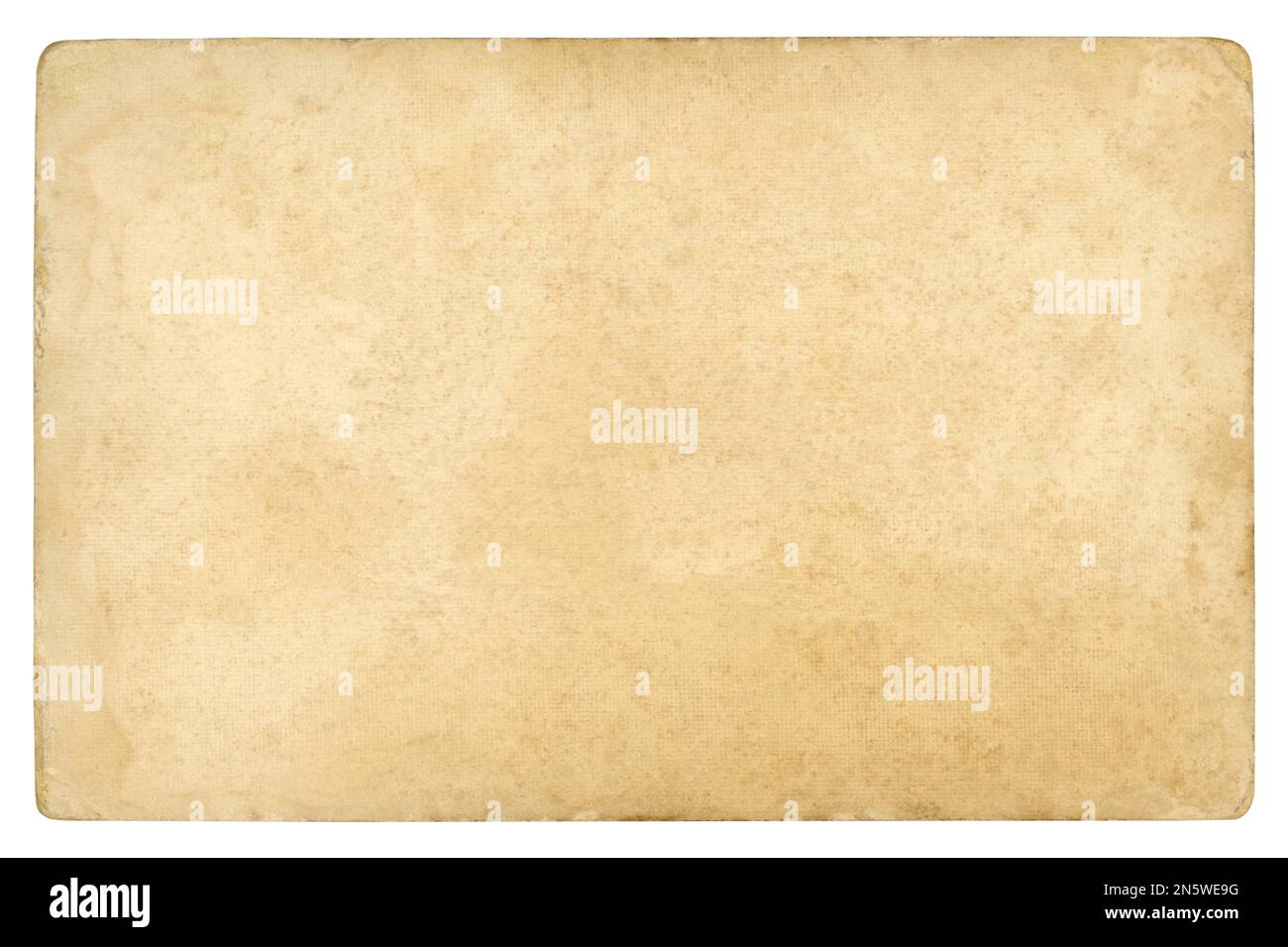 Papier brun Old Vintage - chemin d'écrêtage - isolé sur blanc Banque D'Images