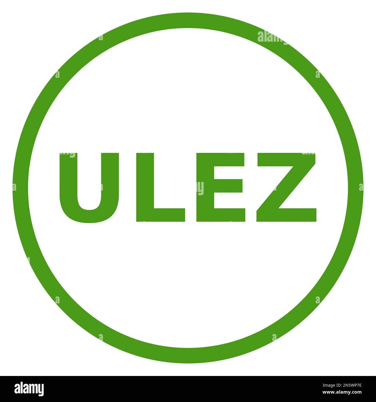 Symbole graphique vectoriel pour le symbole ULEZ (zone à émission ultra faible) Illustration de Vecteur