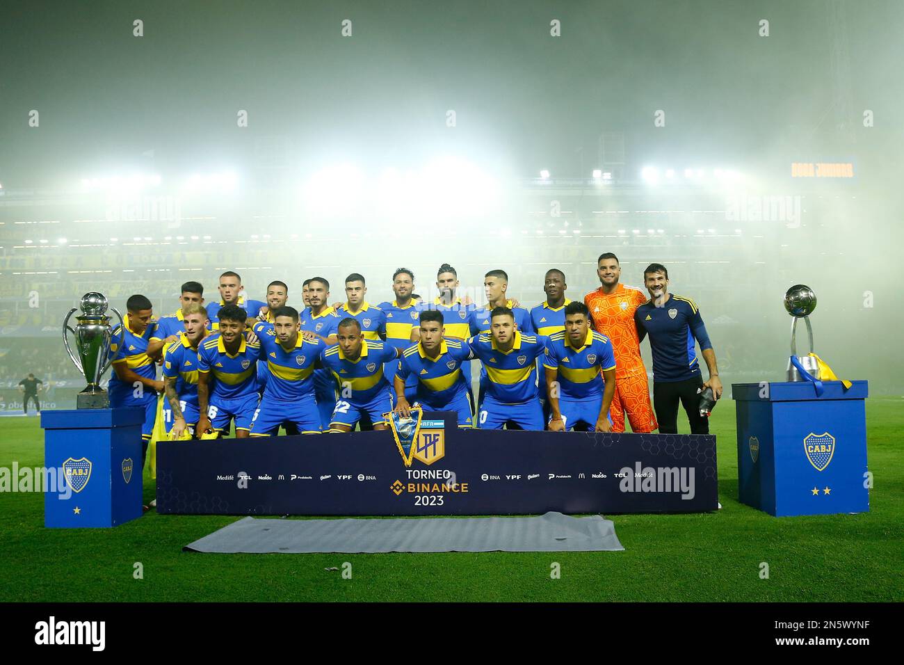 Sebastian Villa Boca joueur Juniors Banque D'Images