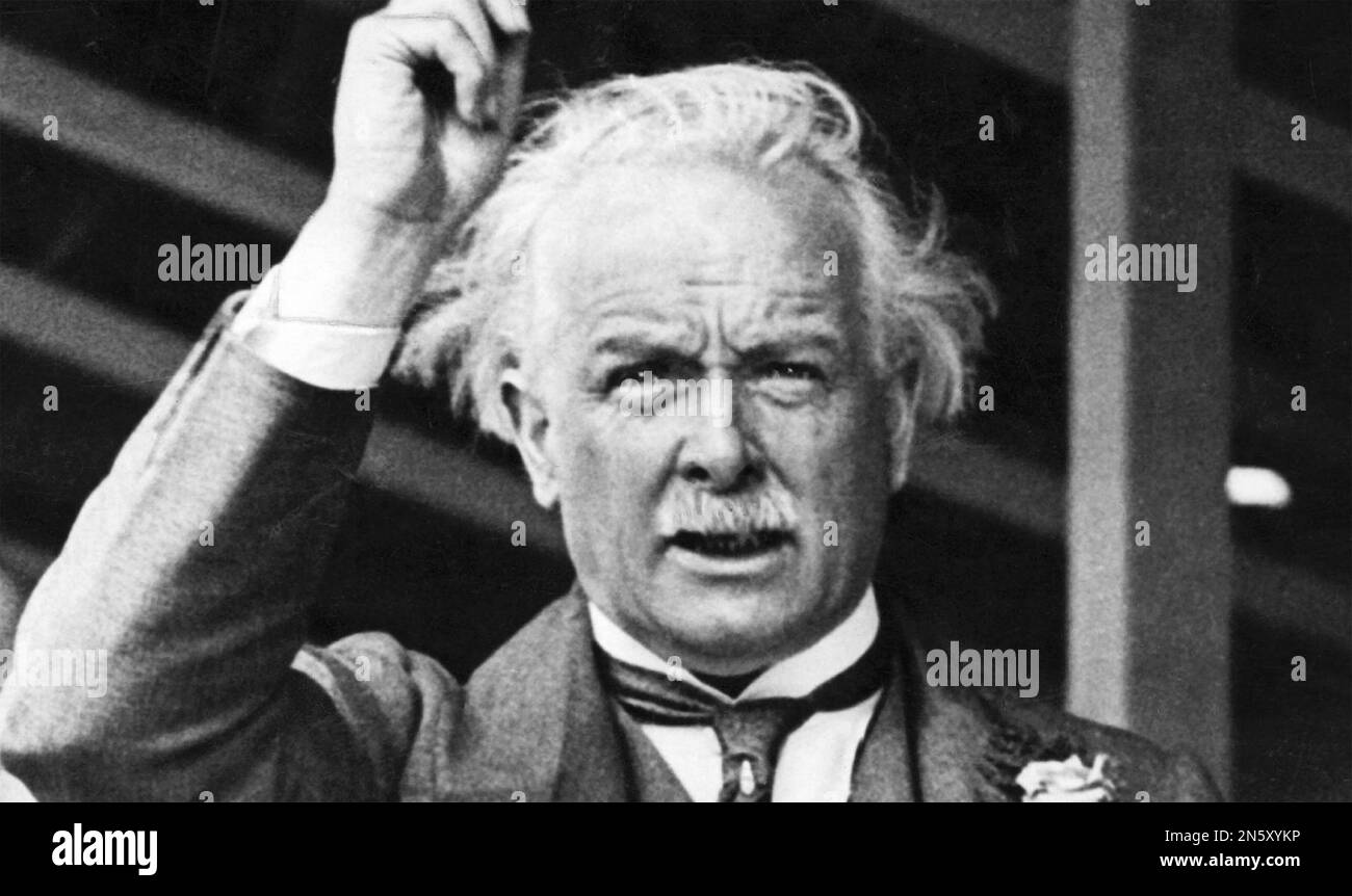 DAVID LLOYD GEORGE (1883-1945) Premier ministre britannique vers 1925 Banque D'Images