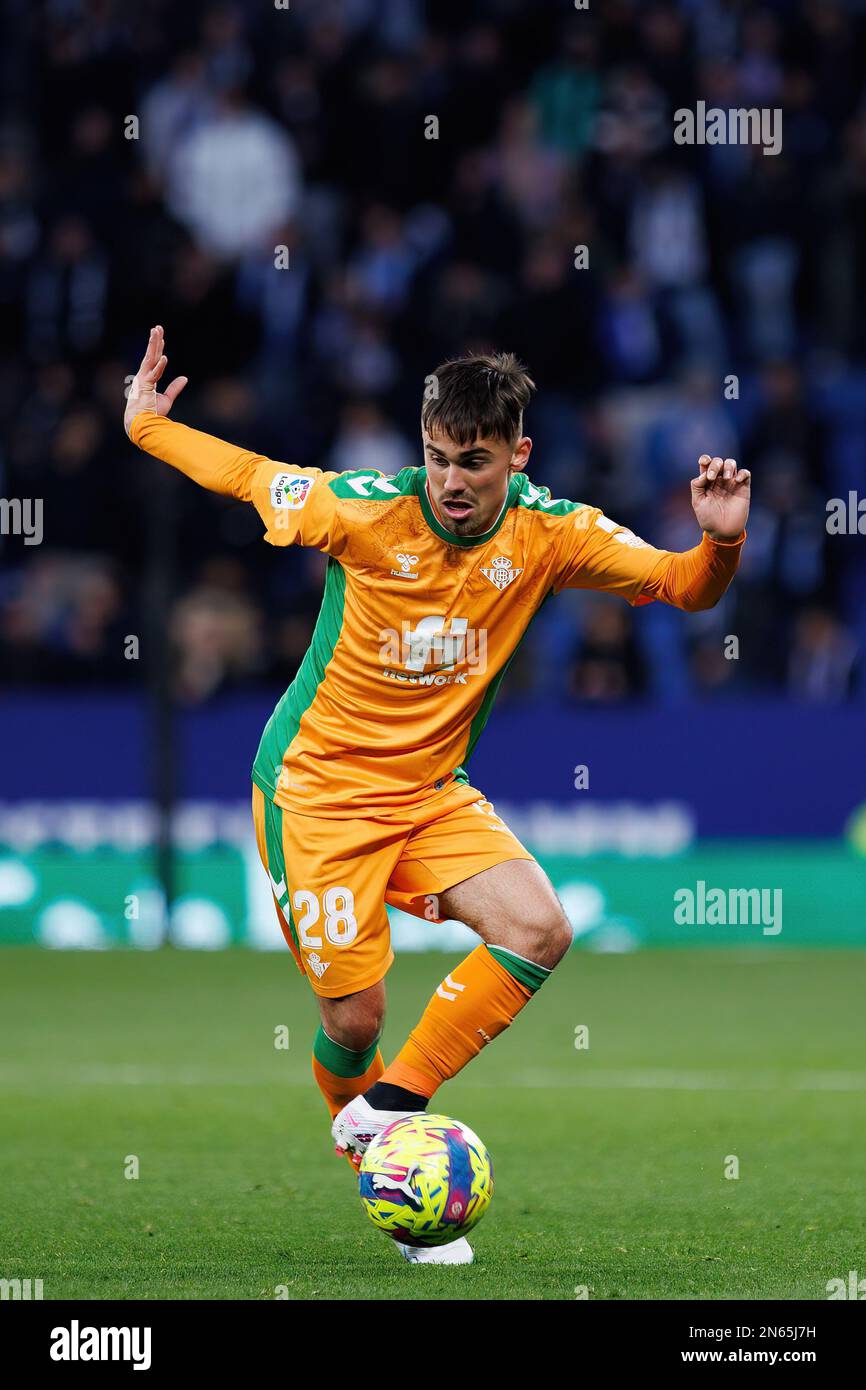 BARCELONE - 21 JANVIER : Rodrigo Sanchez Rodriguez en action au match de LaLiga entre le RCD Espanyol et Real Betis Balompie au stade RCDE à Januar Banque D'Images