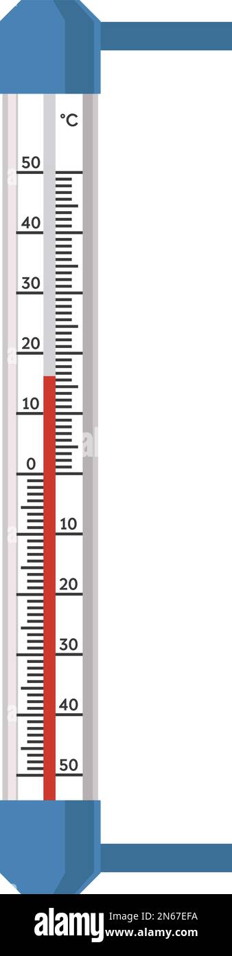 Thermomètre pour mesurer la température à l'extérieur Image Vectorielle  Stock - Alamy
