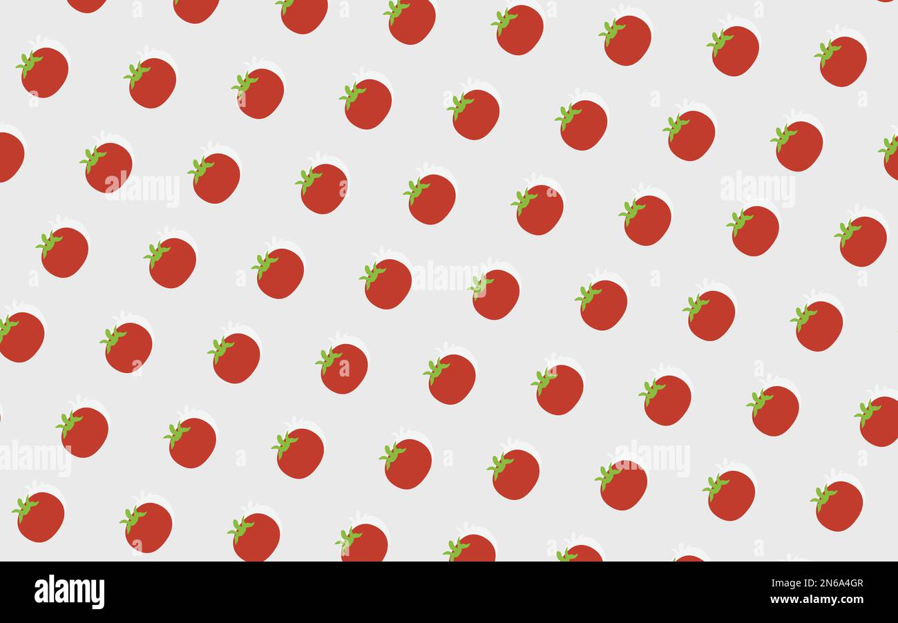 Motif de tomates plates. légumes. arrière-plan. fond d'écran. symbole tomate. signe. Illustration de Vecteur