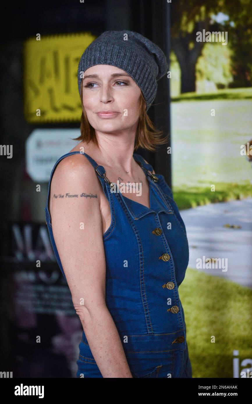 Georgina Cates arrives at the premiere of "Jackass Presents Bad Grandpa" at the TCL Chinese Theatre on Wednesday, Oct. 23, 2013 in Los Angeles. (Photo by Richard Shotwell/Invision/AP) Banque D'Images