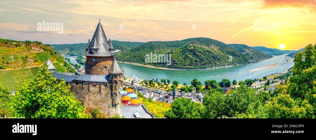 Bacharch, vallée du Rhin Allemagne Banque D'Images