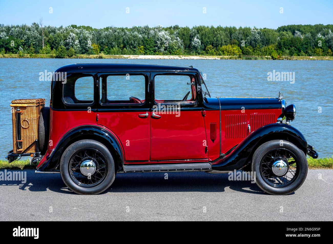 Oldtimer Hillman Minx année de construction 1933, 3 rapports, capacité de 1.185 ccm, 4 cylindres, 30 ch, 950 kg de poids, Autriche Banque D'Images